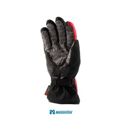 guantes impermeables moto proteccion masontex MTO-36 negro rojo hombre motociclista cascoloco distriramirez