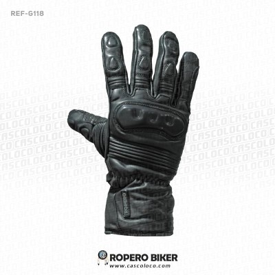 guantes cuero moto proteccion ropero biker 118 motociclista cascoloco distriramirez