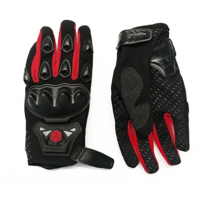 guantes proteccion scoyco negro rojo