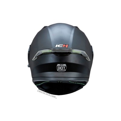 casco abatible certificado ICH 3120 plano negro
