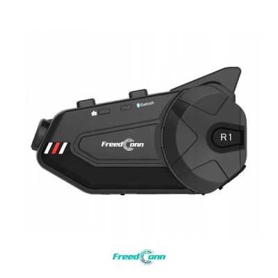 intercomunicador bluetooth con cámara freedconn r1 plus moto accesorio motociclista cascoloco distriramirez