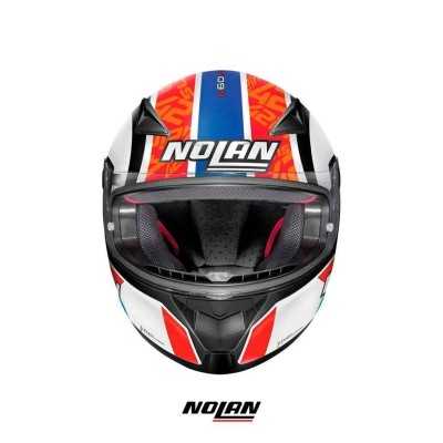 casco integral certificado nolan N60-5 gemini replica alex rins moto proteccion cascoloco accesorio motociclista distriramirez