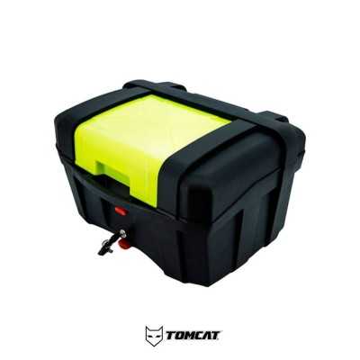 maleta rigida tomcat 40 litros moto accesorio cascoloco motociclista distriramirez