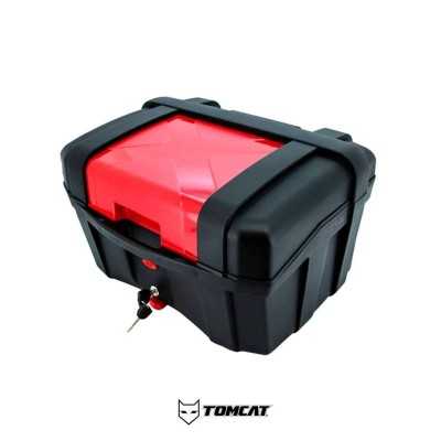 maleta rigida tomcat 40 litros moto accesorio cascoloco motociclista distriramirez