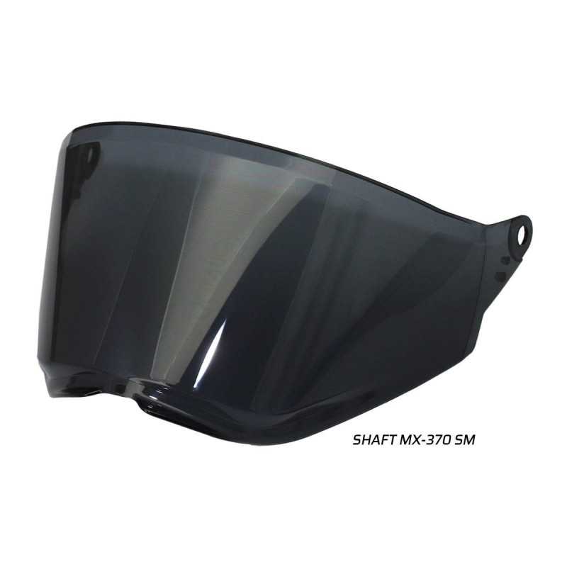 visor shaft mx370 smoke negro moto accesorio cascoloco motociclista distriramirez