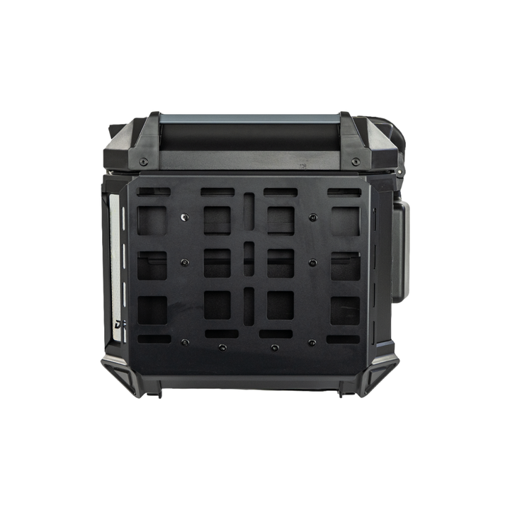 MALETERO DR1 ALUPRO TITAN ALUMINIO NEGRO 45 LT