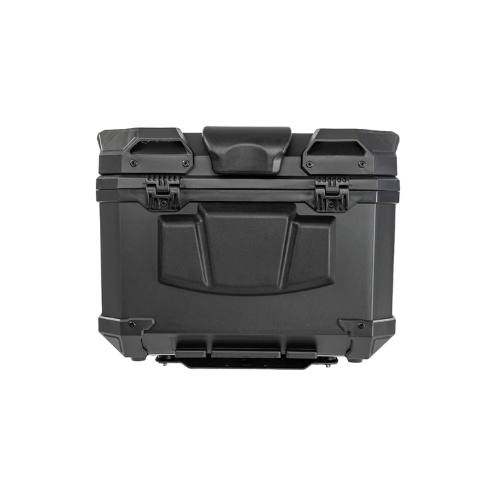 MALETERO CUADRADO DR1 THUNDER DOBLE CHAPA 45 LT POLIPROPILENO BASE ALUMINIO
