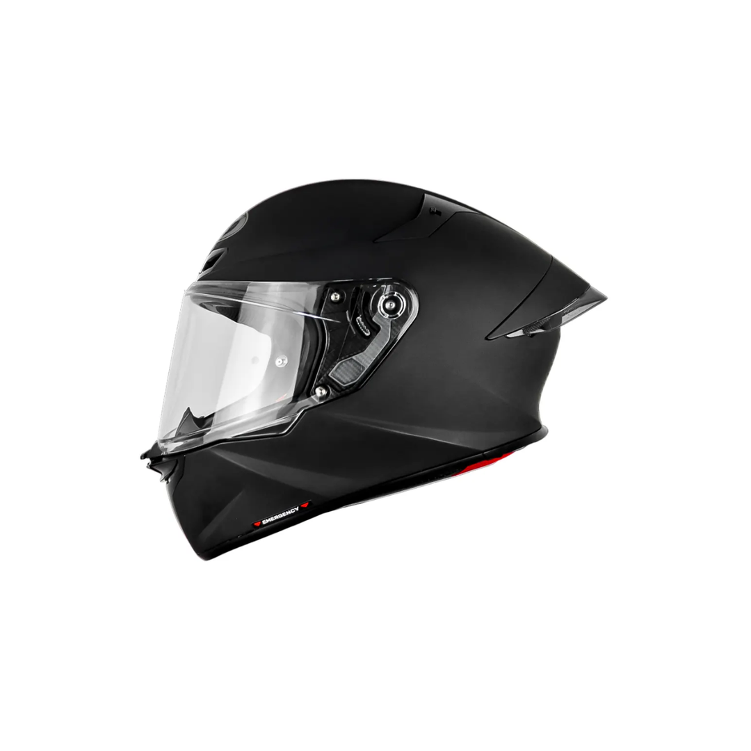 CASCO KYT TT-REVO PLAIN MATT BLACK E06