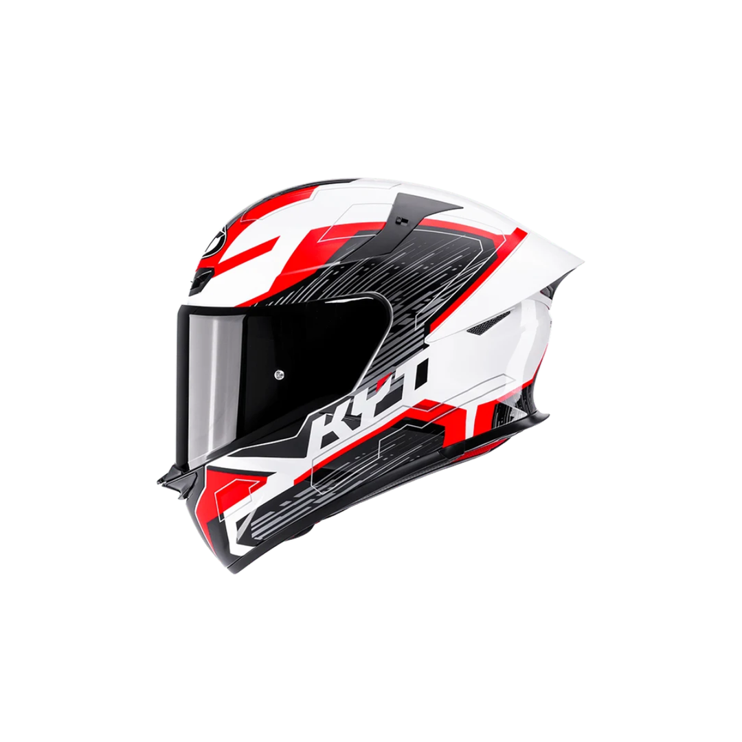 CASCO KYT TT-REVO SPEEDING WHITE RED