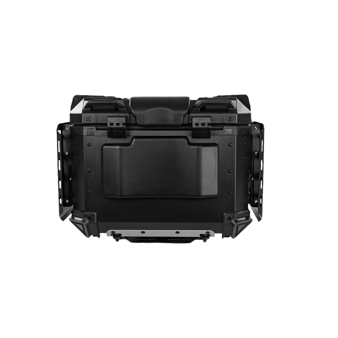 MALETERO DR1 ALUPRO TITAN ALUMINIO NEGRO 45 LT
