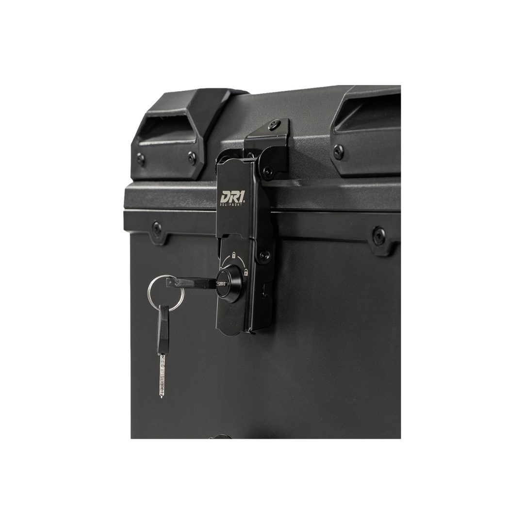 MALETERO CUADRADO DR1 THUNDER DOBLE CHAPA 45 LT POLIPROPILENO BASE ALUMINIO