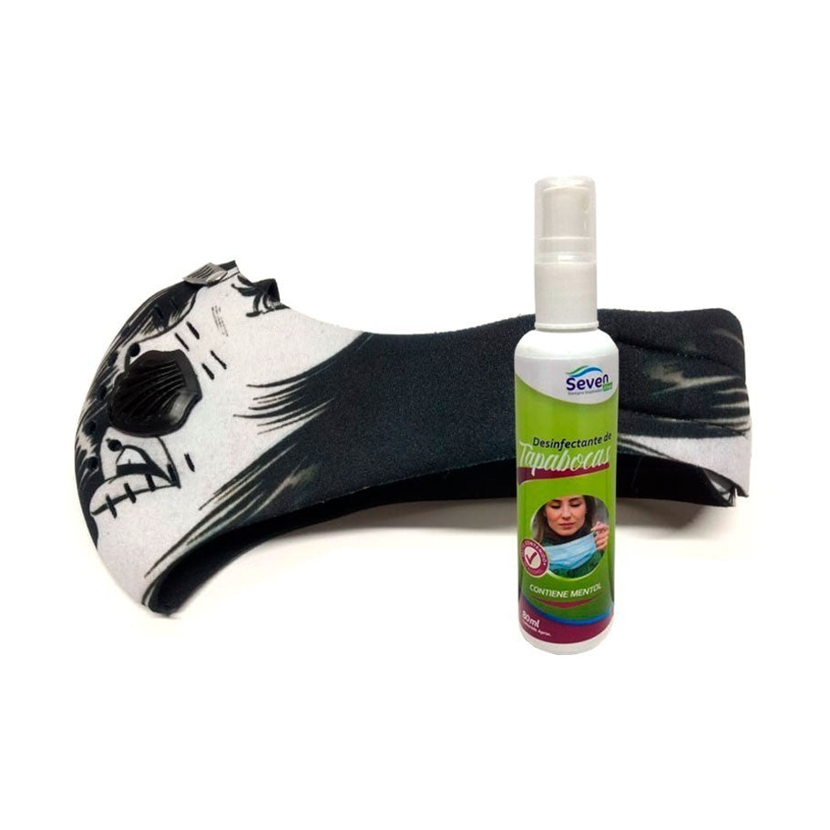 Máscara Antipolucion Rostro 1 + Desinfectante Tapaboca
