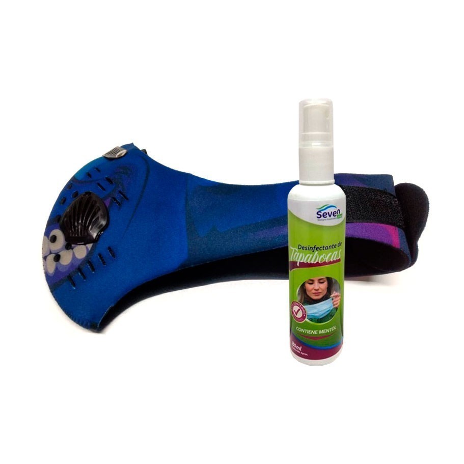Máscara Antipolucion Rostro 2 + Desinfectante Tapaboca