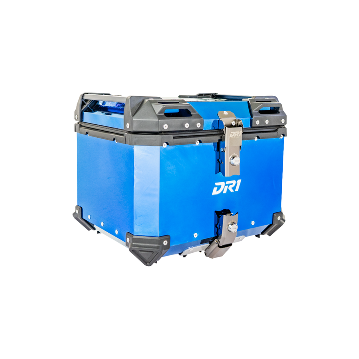 MALETERO CUADRADO DR1 ALU PRO ACERO 45 LT AZUL