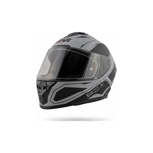 CASCO H50X GIVI NEGRO/GRIS/PLATEADO MATE