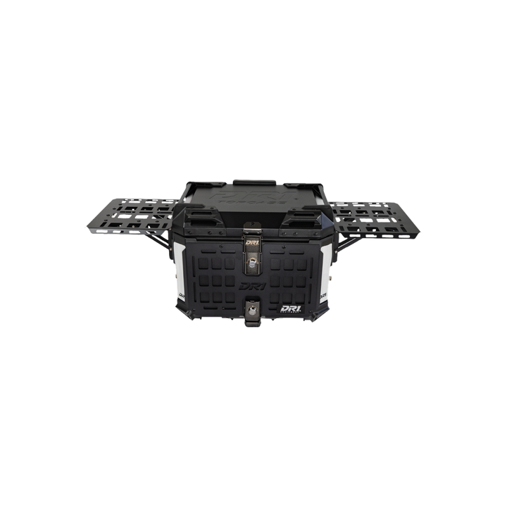 MALETERO DR1 ALUPRO TITAN ALUMINIO NEGRO 45 LT