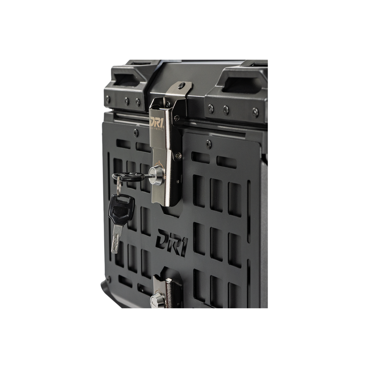MALETERO DR1 ALUPRO TITAN ALUMINIO NEGRO 45 LT