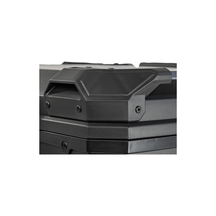 MALETERO CUADRADO DR1 THUNDER DOBLE CHAPA 45 LT POLIPROPILENO BASE ALUMINIO