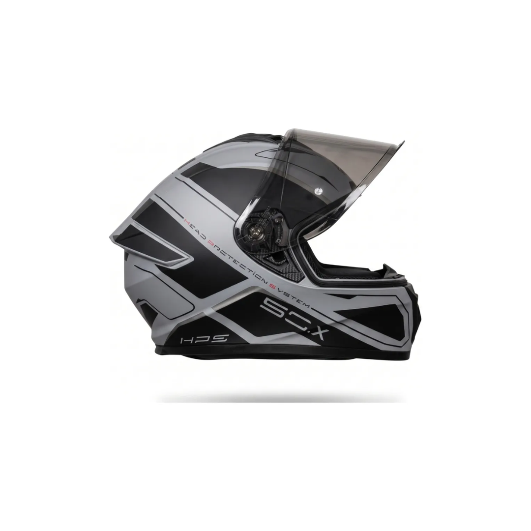 CASCO H50X GIVI NEGRO/GRIS/PLATEADO MATE