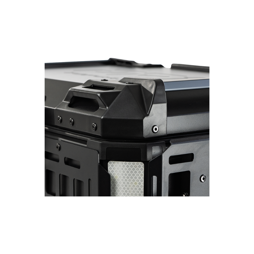 MALETERO DR1 ALUPRO TITAN ALUMINIO NEGRO 45 LT