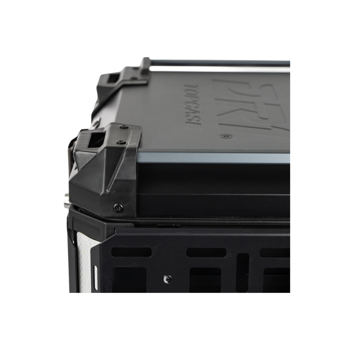 MALETERO DR1 ALUPRO TITAN ALUMINIO NEGRO 45 LT