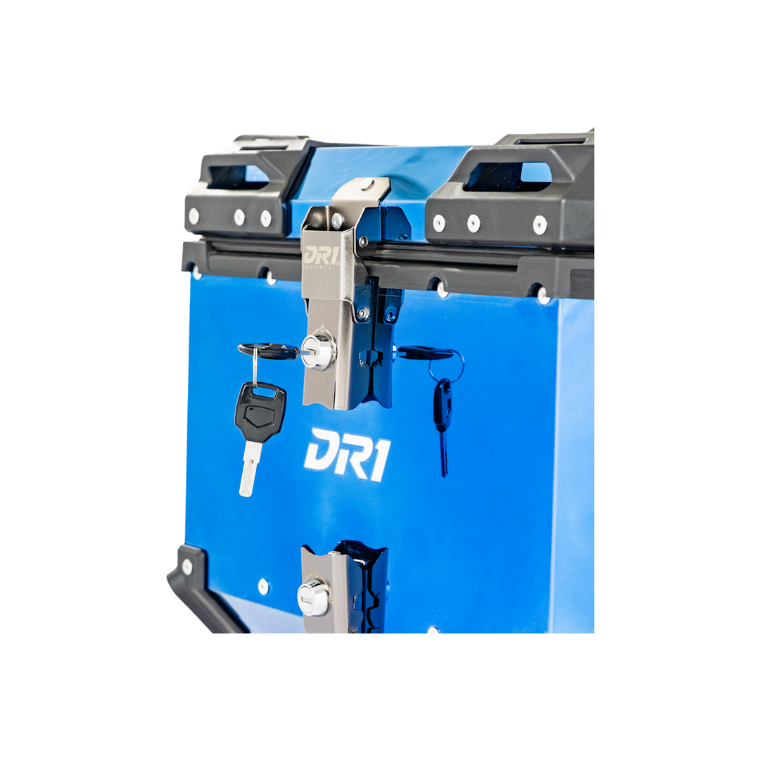 MALETERO CUADRADO DR1 ALU PRO ACERO 45 LT AZUL