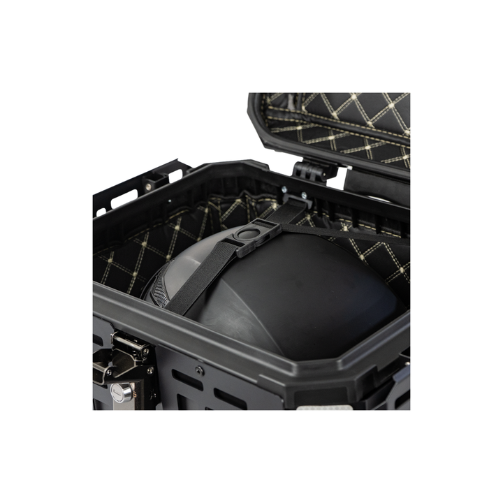 MALETERO DR1 ALUPRO TITAN ALUMINIO NEGRO 45 LT