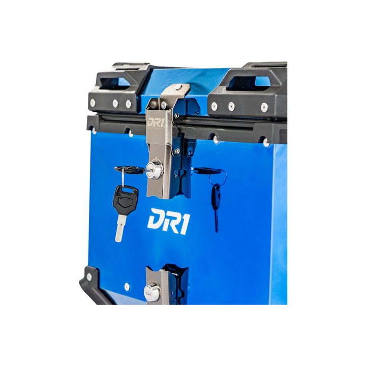 MALETERO CUADRADO DR1 ALU PRO ACERO 45 LT AZUL