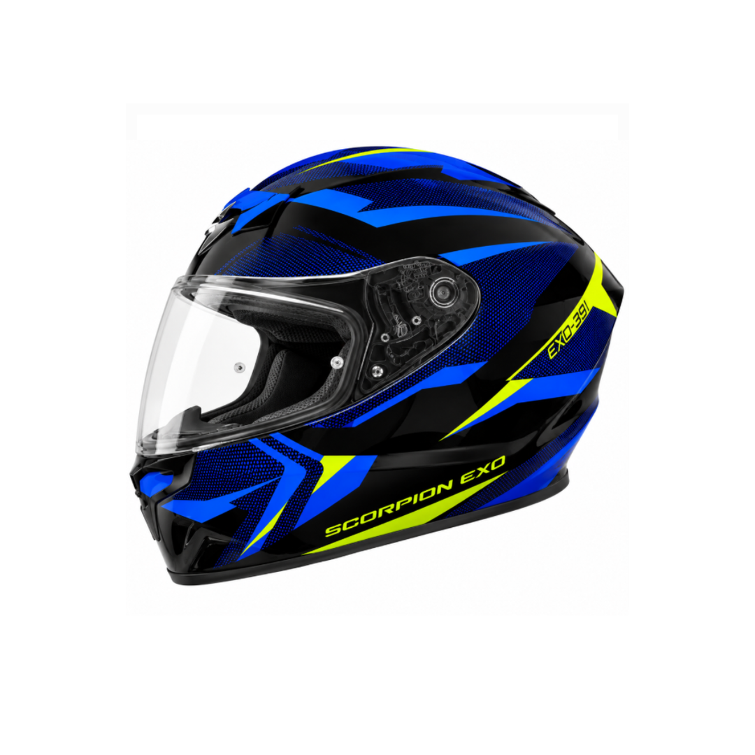 CASCO SCORPION EXO-391 AAXO NEGRO/AZUL