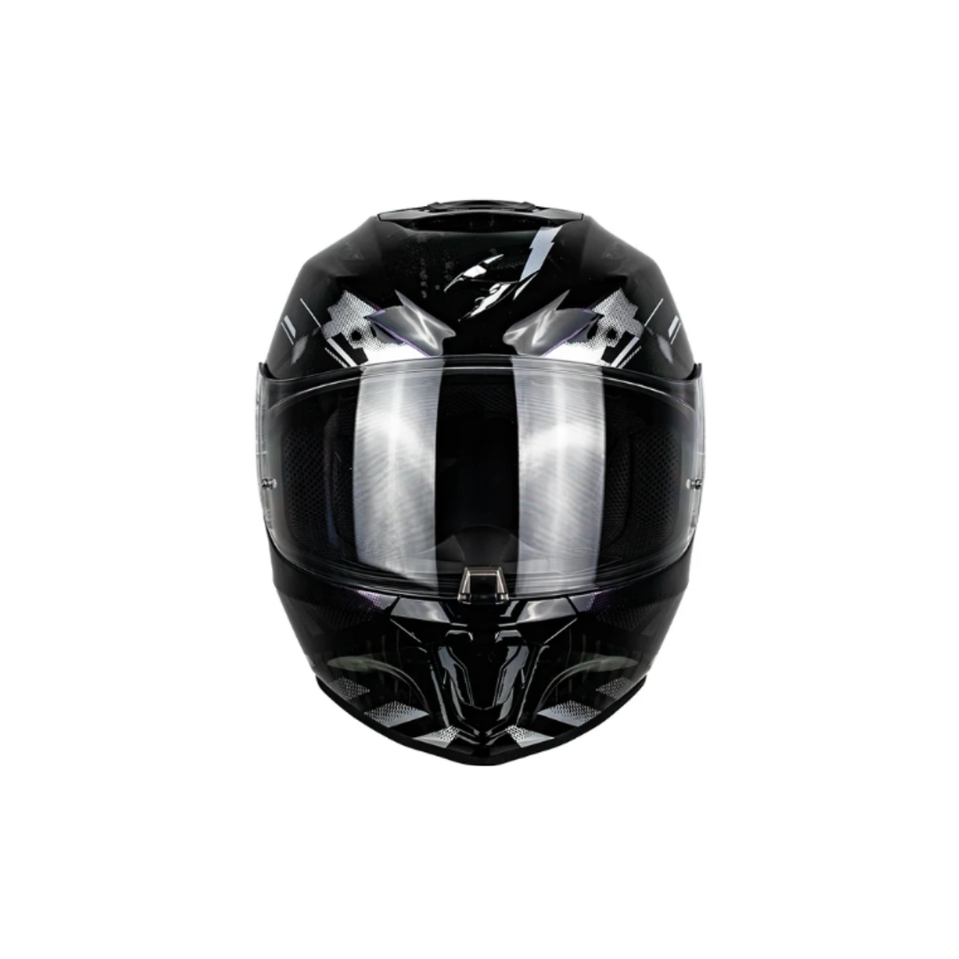CASCO SCORPION EXO-391 CLUTER NEGRO CHAMELEON
