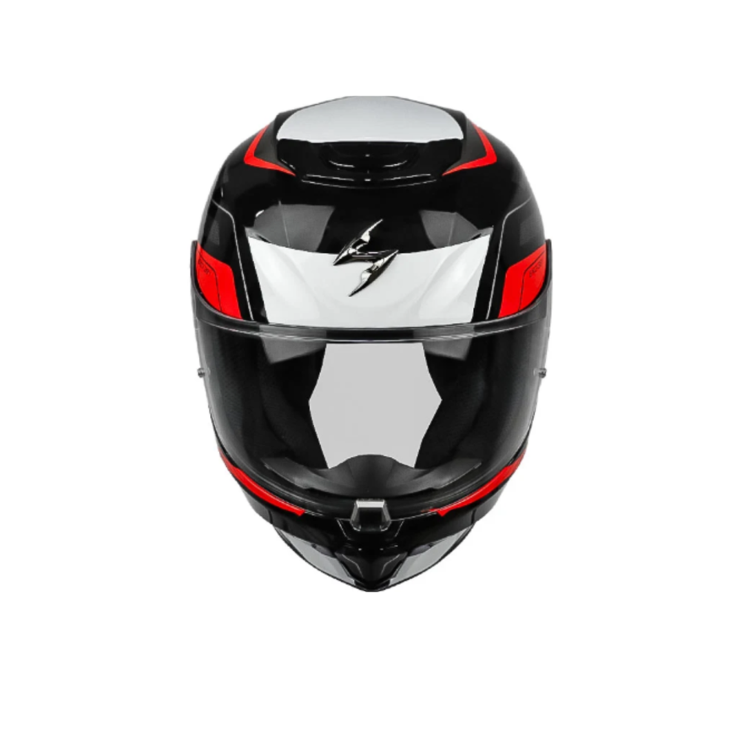 CASCO SCORPION EXO-391 LEO NEGRO ROJO