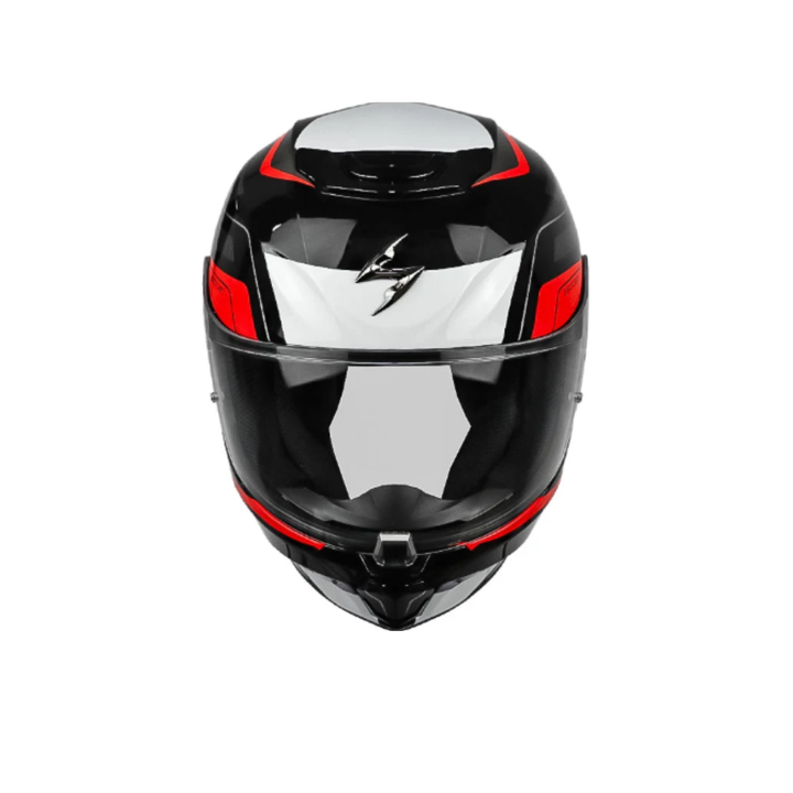 CASCO SCORPION EXO-391 LEO NEGRO ROJO