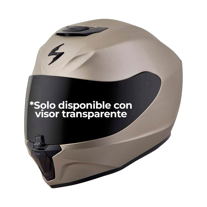 Casco Certificado Scorpion R420 Titanium