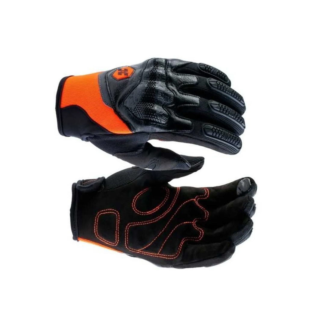 GUANTE MOTO MASONTEX PRO MTO 30 NEGRO NARANJA
