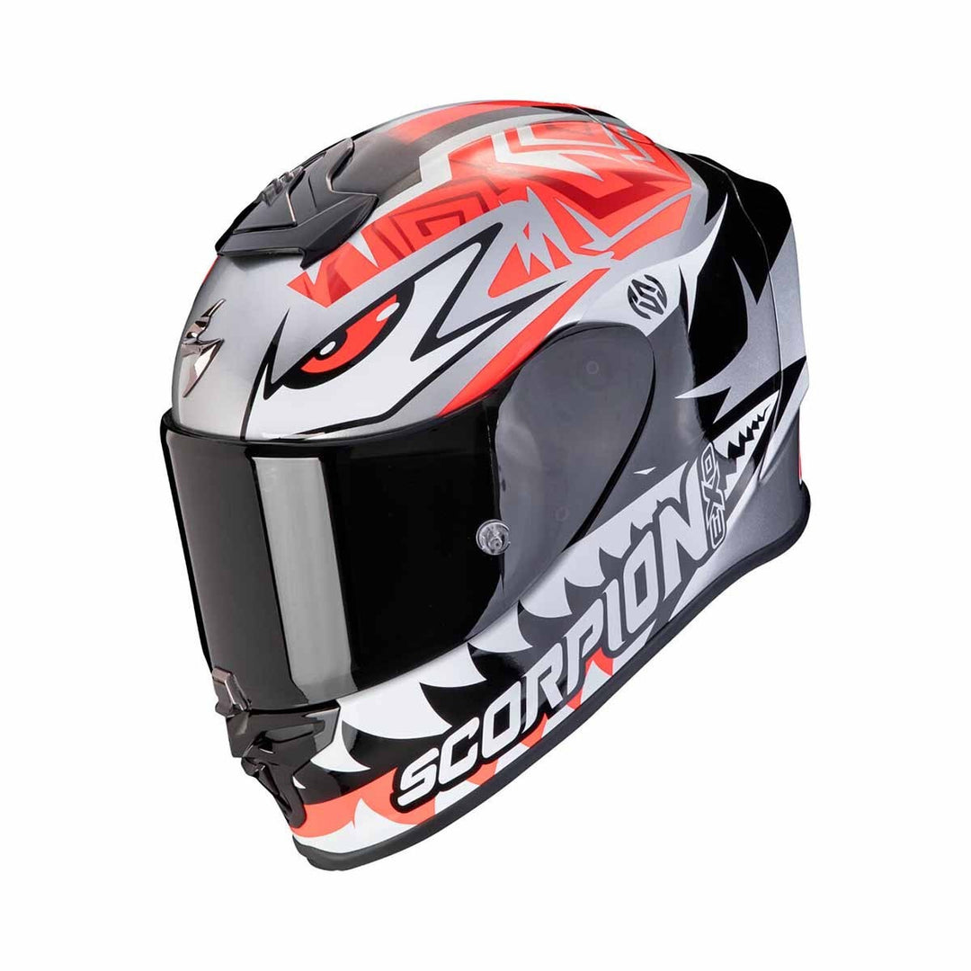 Casco Certificado SCORPION EXO EVO AIR ZACCONE SILVER