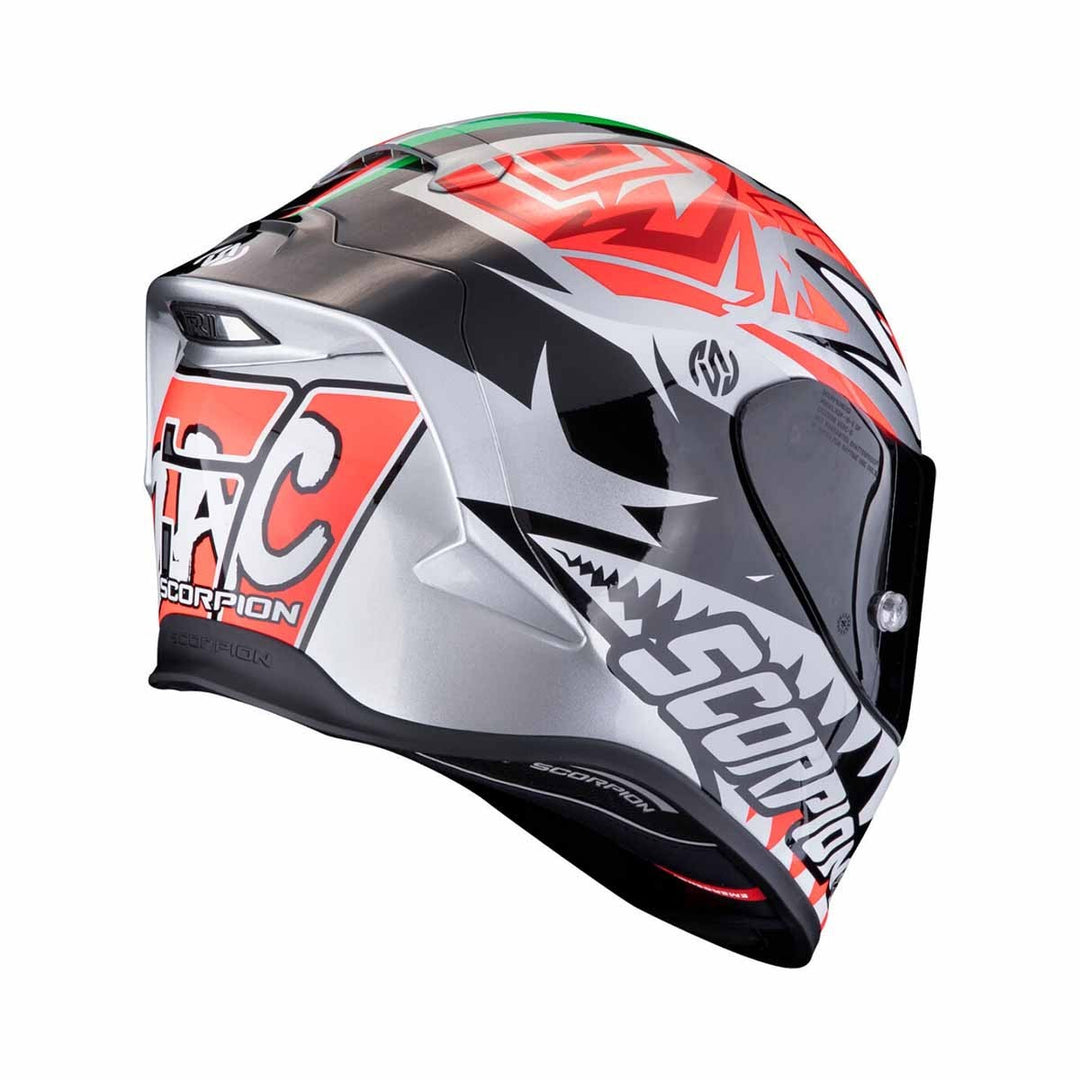 Casco Certificado SCORPION EXO EVO AIR ZACCONE SILVER
