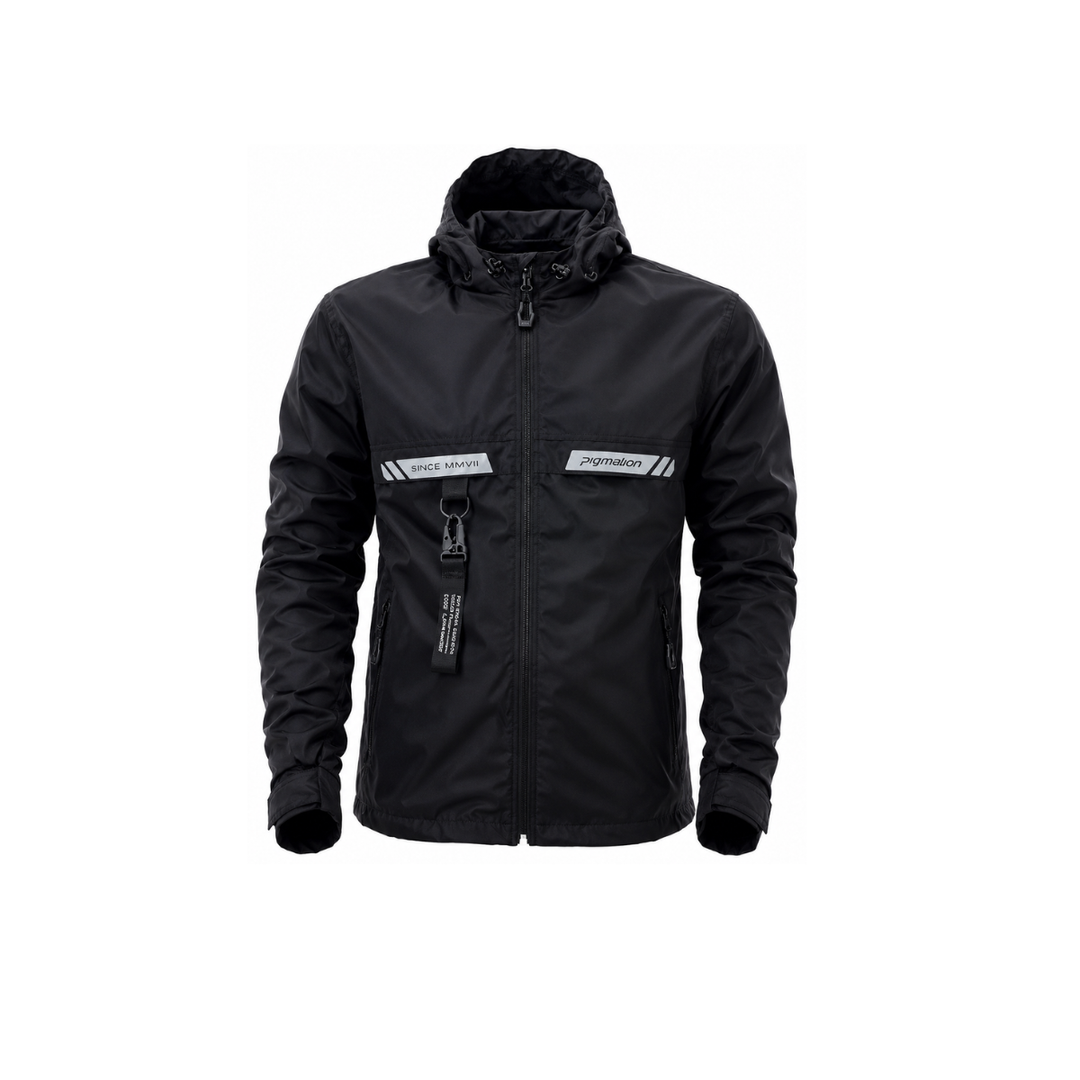CHAQUETA CORTAVIENTO PIGMALION EURO NEGRA
