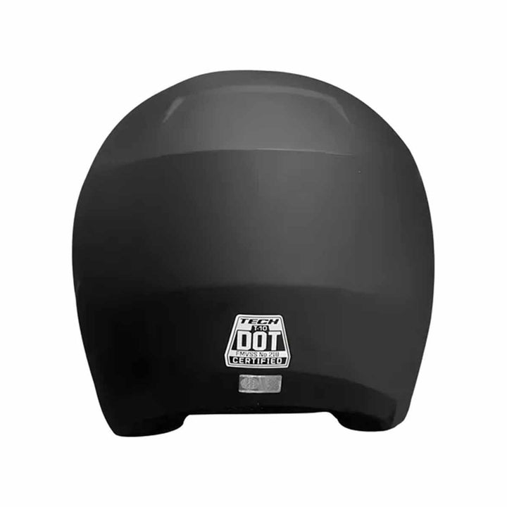 Casco Certificado TECH T-10 SOLID Negro Mate| Visor Humo