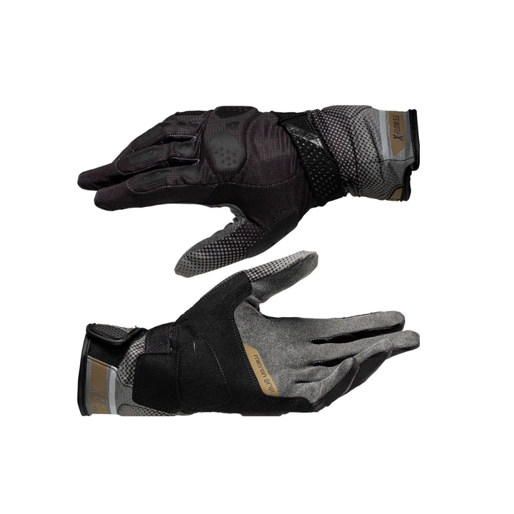 GUANTE LEATT ADV X-FLOW 5.5 SHORT STEALTH BLACK/GREY