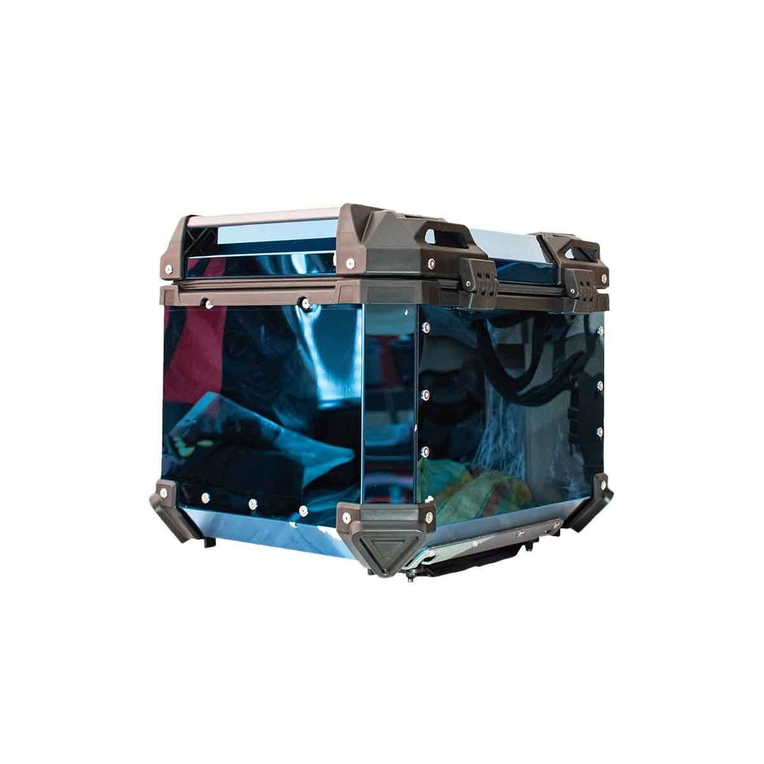 MALETERO CUADRADO DR1 ALU PRO ACERO 45 LT AZUL