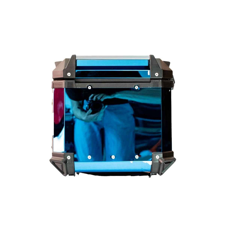 MALETERO CUADRADO DR1 ALU PRO ACERO 45 LT AZUL