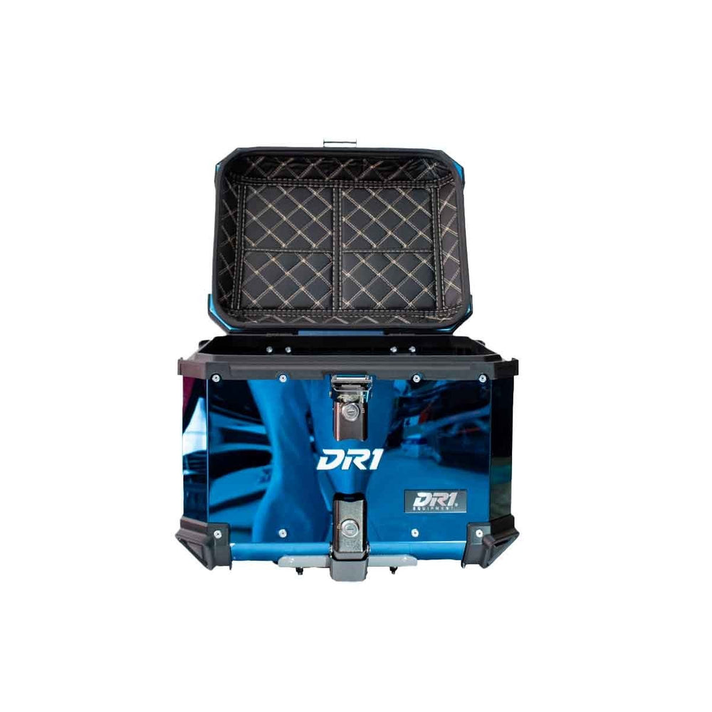 MALETERO CUADRADO DR1 ALU PRO ACERO 45 LT AZUL