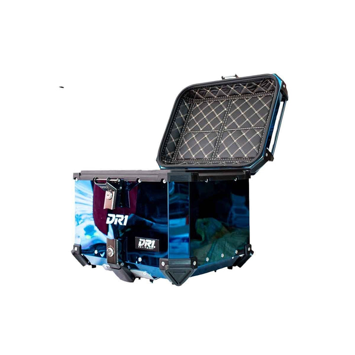 MALETERO CUADRADO DR1 ALU PRO ACERO 45 LT AZUL