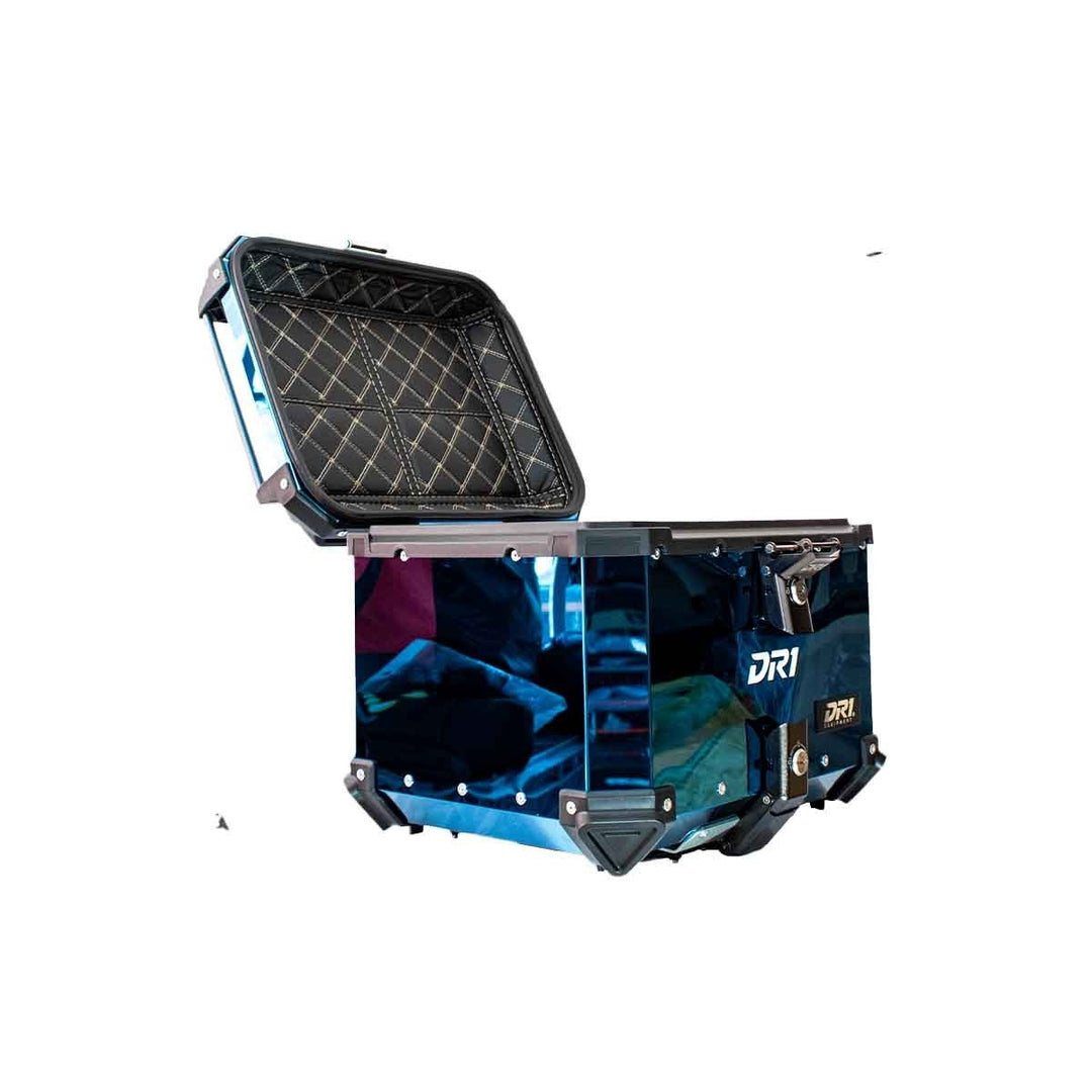 MALETERO CUADRADO DR1 ALU PRO ACERO 45 LT AZUL