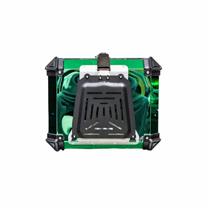 MALETERO CUADRADO DR1 ALU PRO ACERO 45 LT VERDE