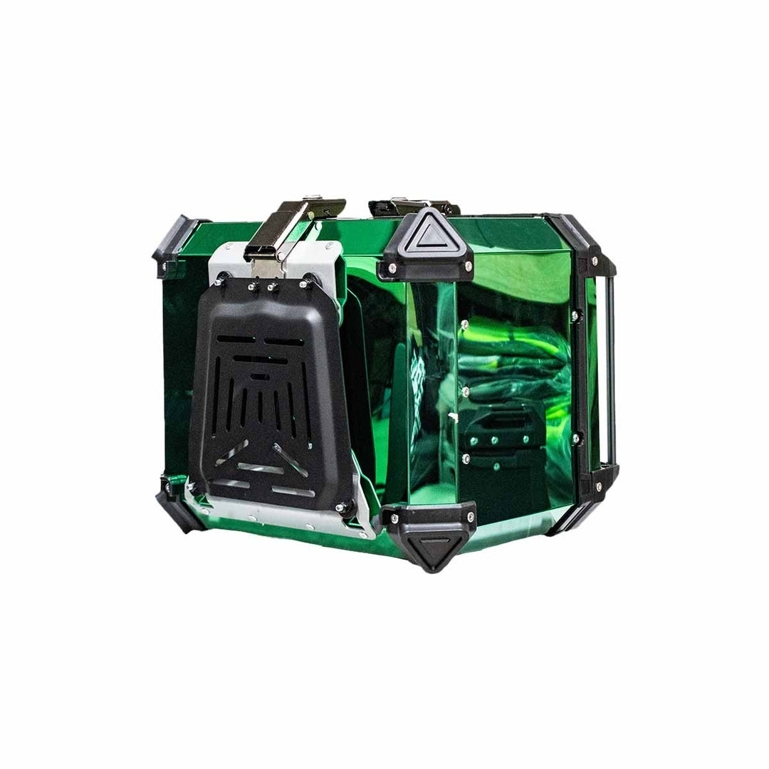 MALETERO CUADRADO DR1 ALU PRO ACERO 45 LT VERDE