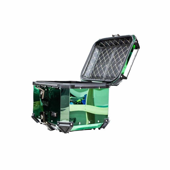 MALETERO CUADRADO DR1 ALU PRO ACERO 45 LT VERDE