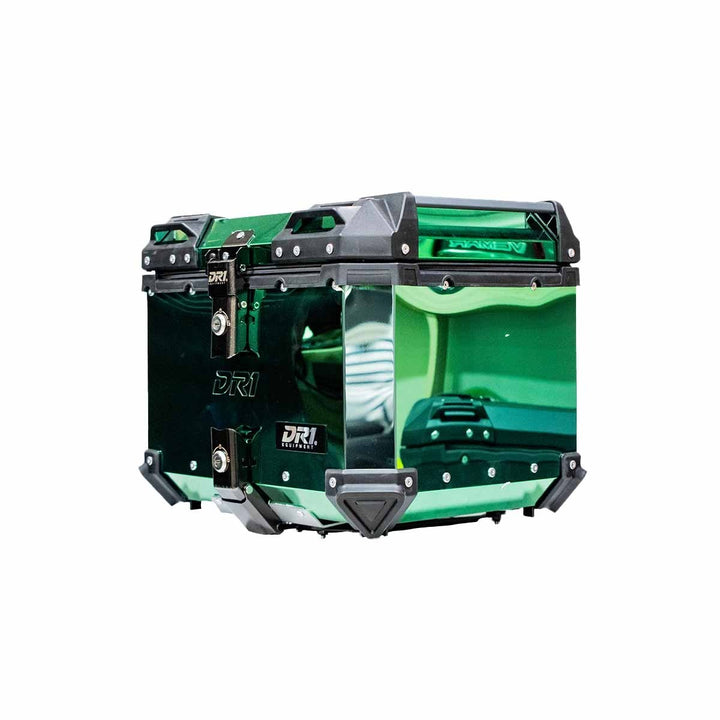 MALETERO CUADRADO DR1 ALU PRO ACERO 45 LT VERDE