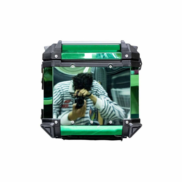 MALETERO CUADRADO DR1 ALU PRO ACERO 45 LT VERDE
