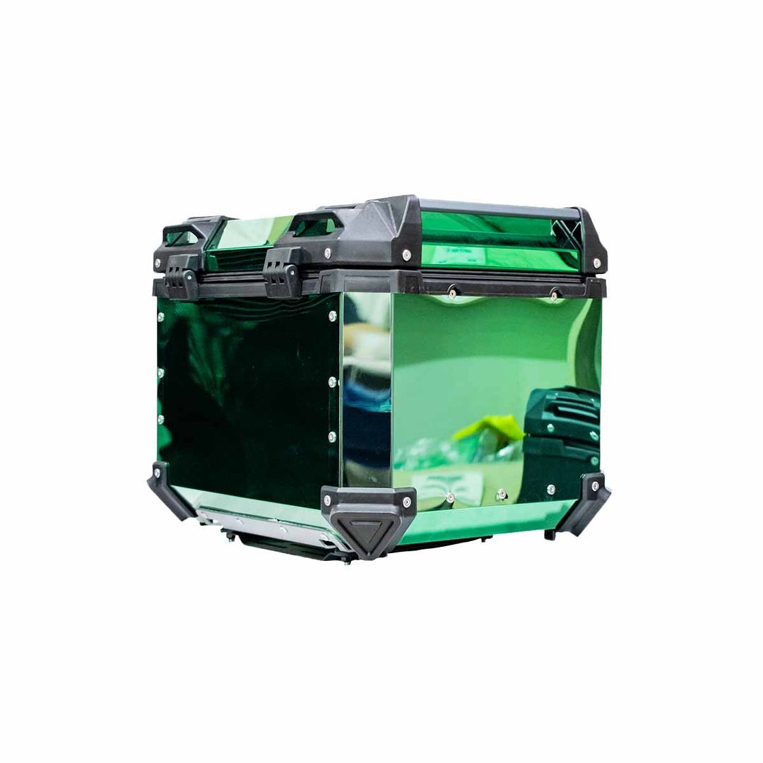 MALETERO CUADRADO DR1 ALU PRO ACERO 45 LT VERDE